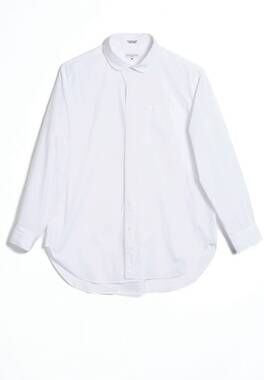 NEW ENGINEERED GARMENTS rounded collar shirt in white
